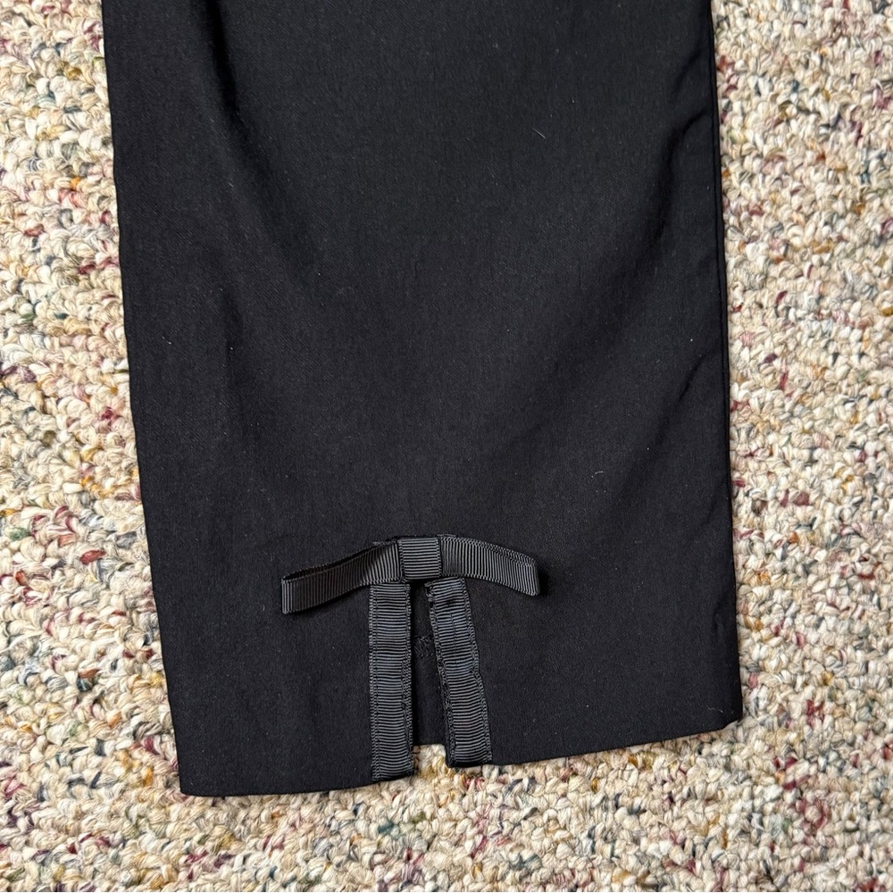 Crown & Ivy Black Ankle Pants with Bow accents 14 - Picture 10 of 11